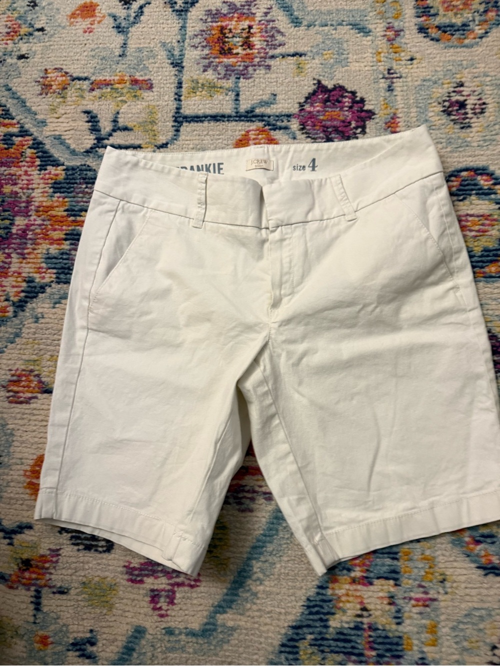 J. Crew White Bermuda Shorts - Size 4